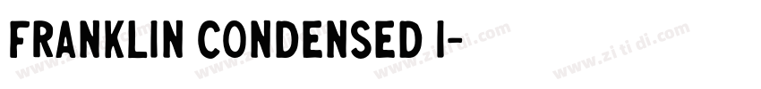 Franklin Condensed I字体转换
